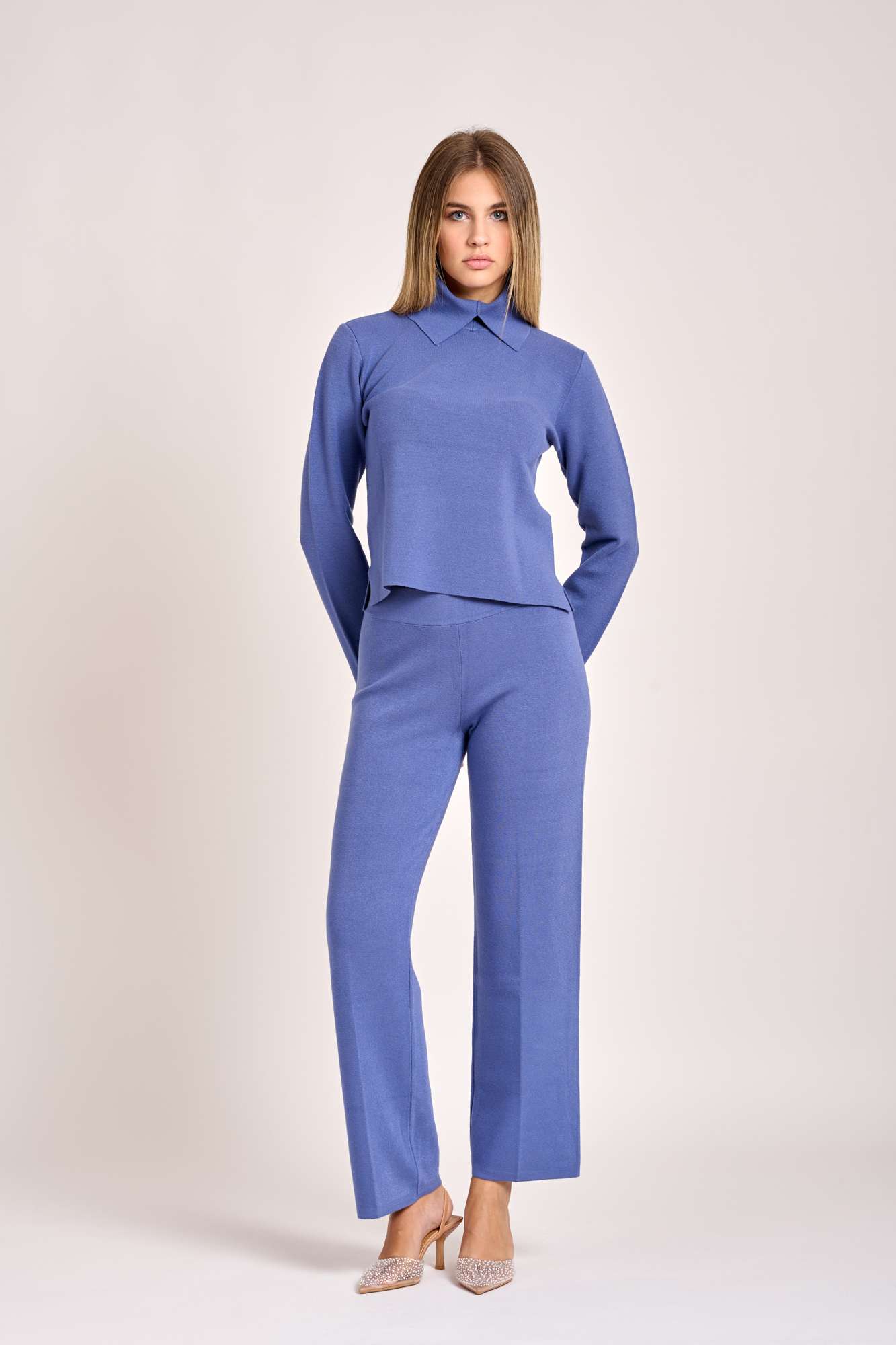 Pantalone Viscosa Lago