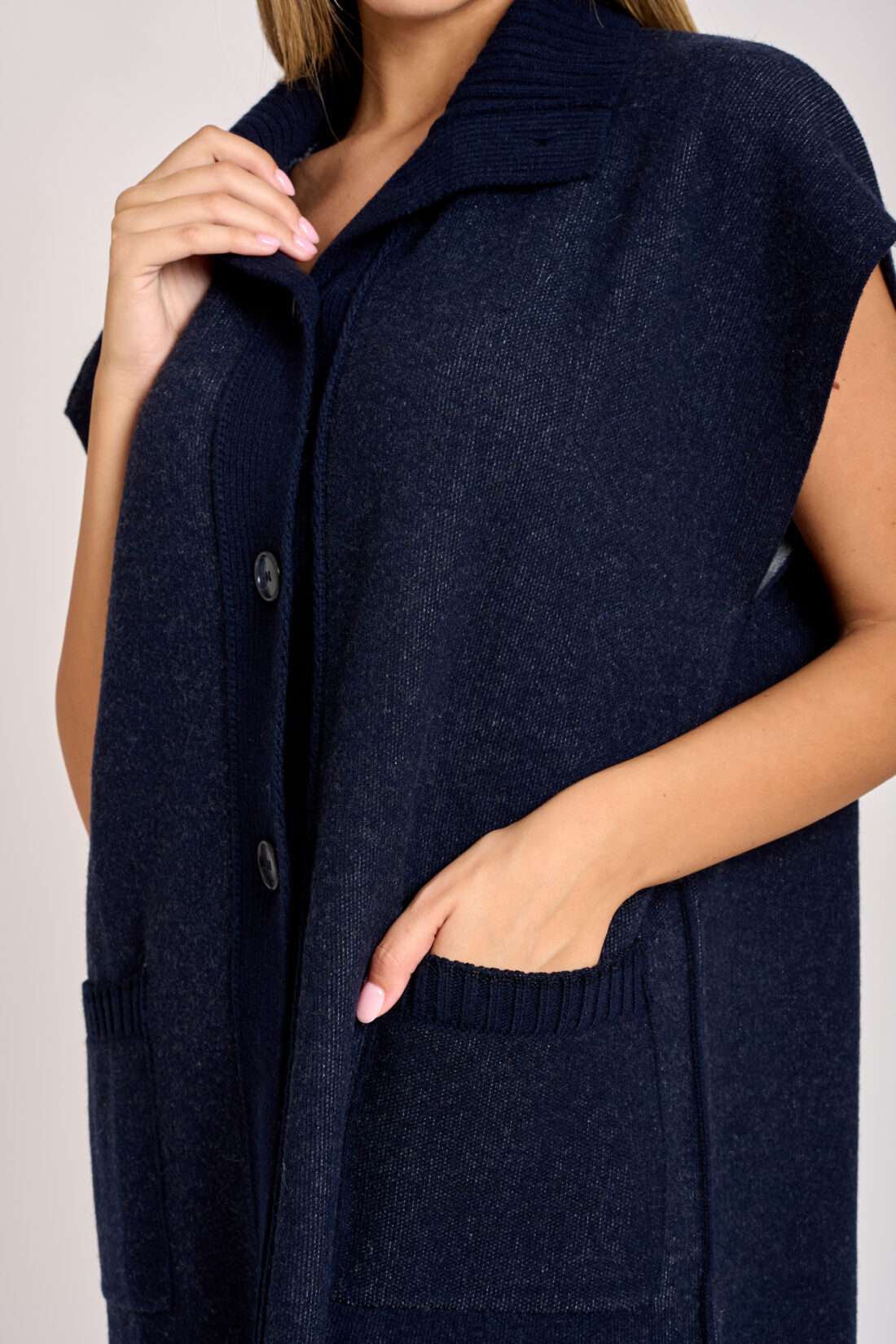 Mantella Cashmere Blu - immagine 3