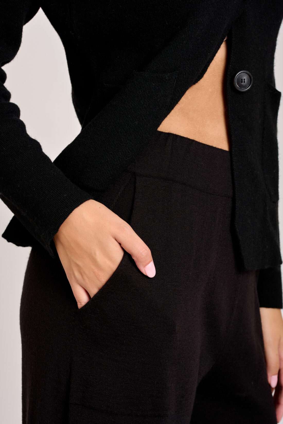 Pantalone Tasche Nero - immagine 3