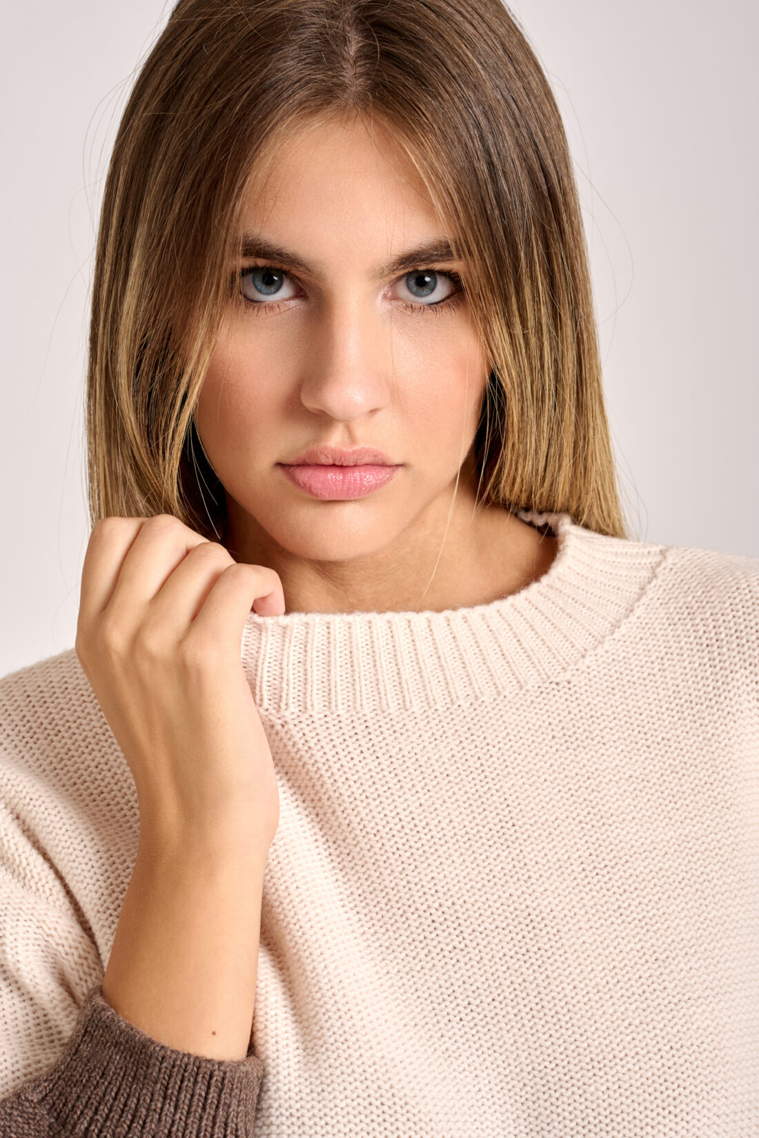 Girocollo Righe Moka - immagine 3