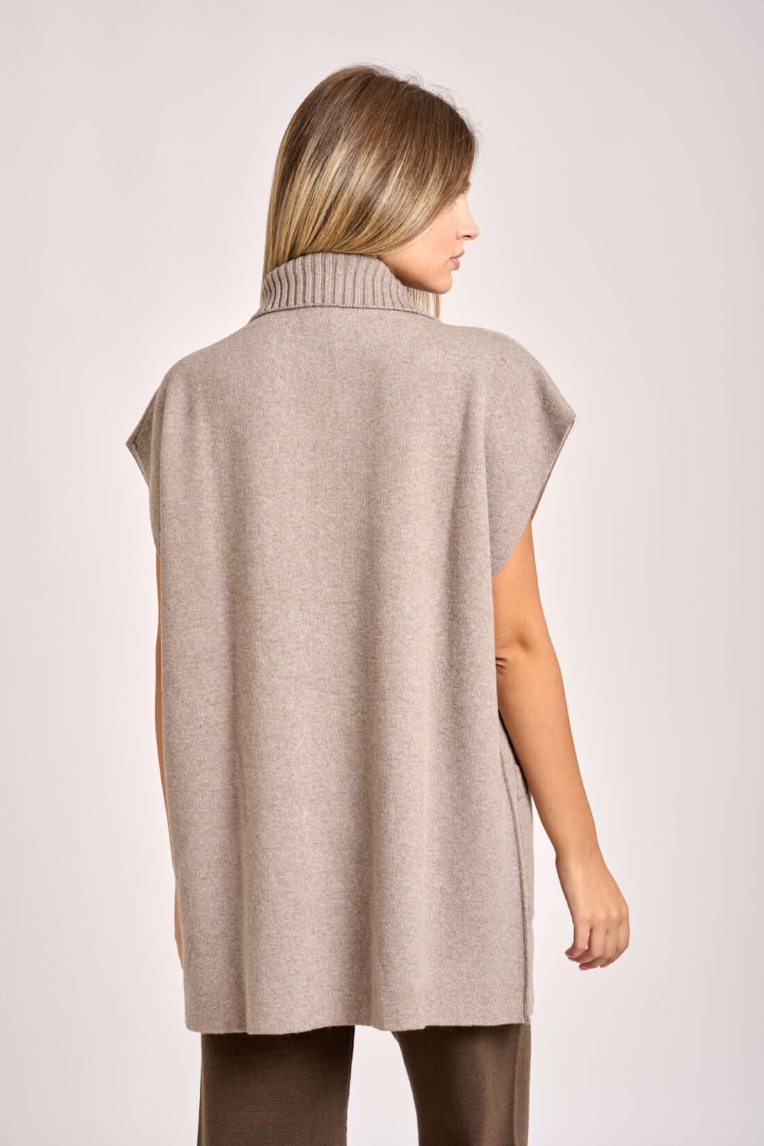 Mantella Cashmere Fango - immagine 3