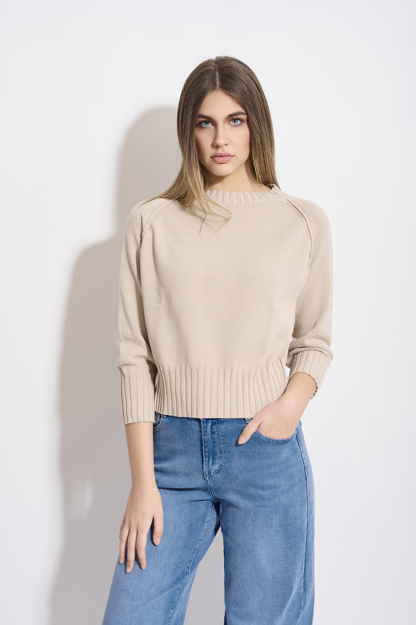 Girocollo filo naturale